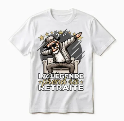 Legend Retirement & Pension Retired Pensioner Unisex T-Shirt - White