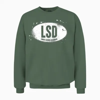 Lower Slower Delaware Vintage Unisex Sweatshirt - Military Green