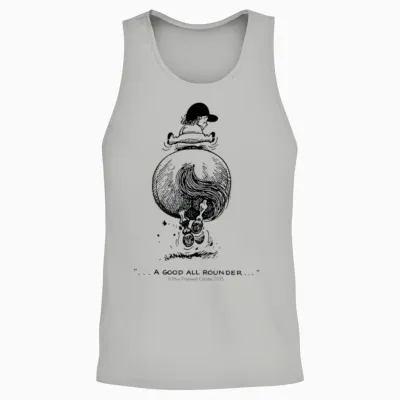 Ponygalopp Thelwell Cartoon Unisex Tank Top - Ash