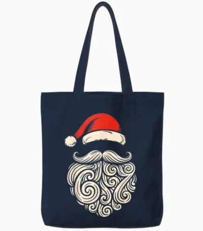 6 7 Christmas 67 Santa Six Seven Christmas Boys Teens Tote Bags - Navy
