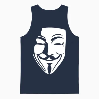 V for Vendetta Unisex Tank Top - Navy