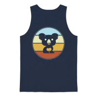 Koala Retro Unisex Tank Top - Navy – 1