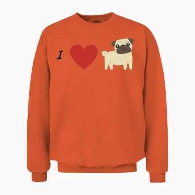 Dog Unisex Sweatshirt - Orange