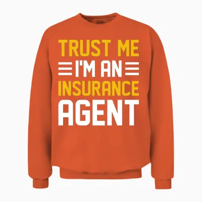 Funny Broker Unisex Sweatshirt - Orange
