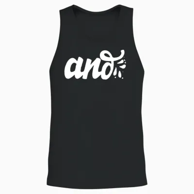 And Only Typography Funny Unisex Tank Top - Black