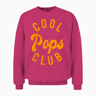 Cool Pops Club Retro Vintage Graphic Unisex Sweatshirt - Heliconia
