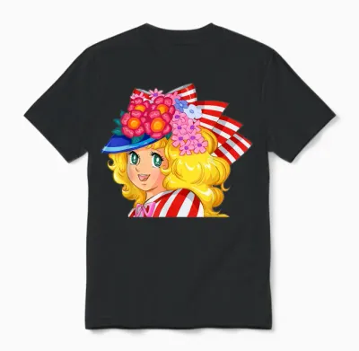 Japanese Candy Retro Vintage 80s Streetwear Anime Manga T-Shirt, Black, S Unisex T-Shirt - Black