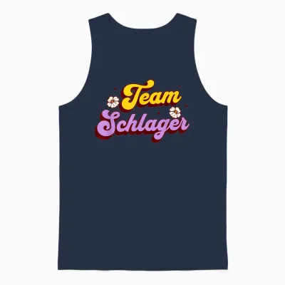 Schlager Party Team Schlager Unisex Tank Top - Navy