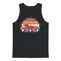 Speed Demon Retro Car Cars & Muscle Unisex Tank Top - Black – 1