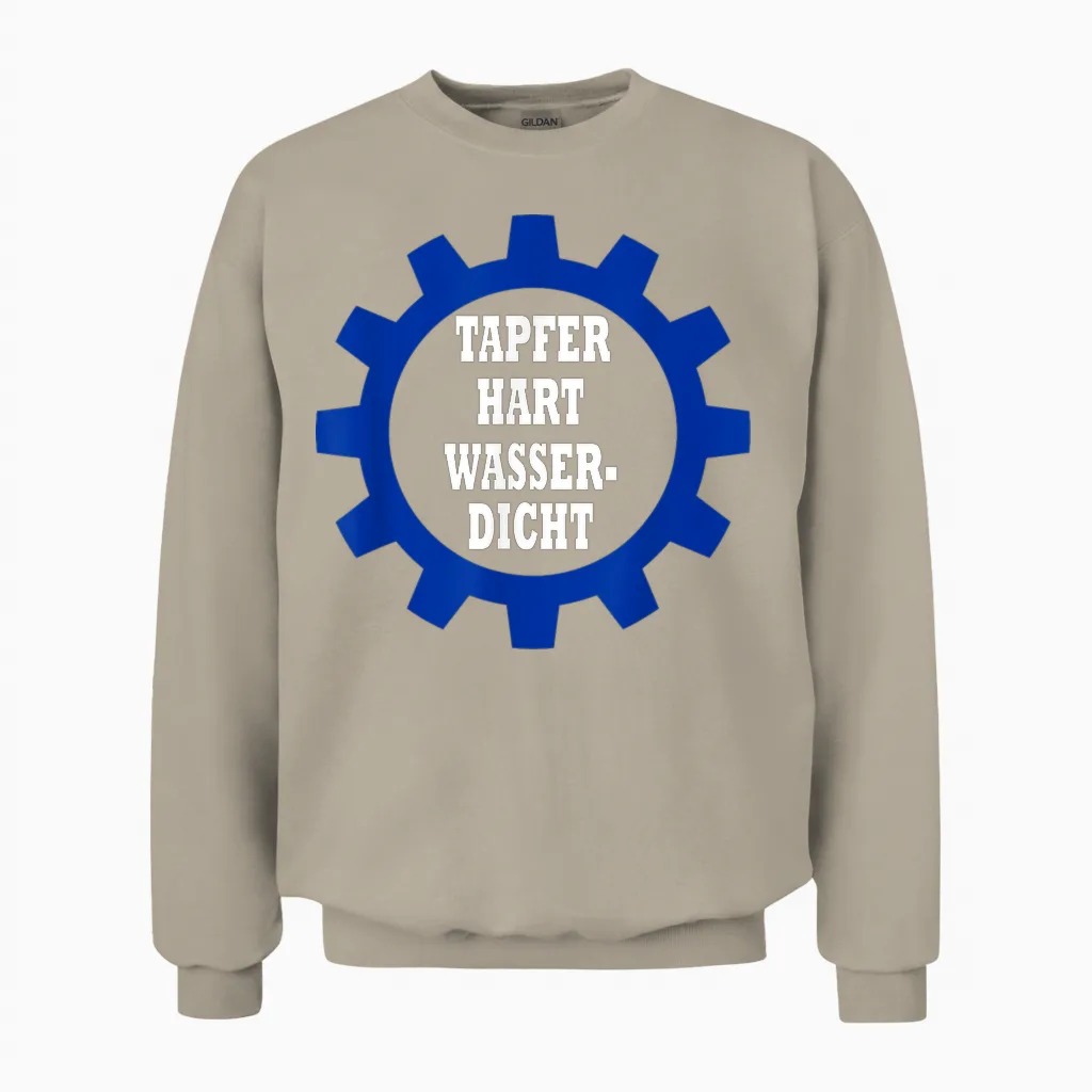 Tapfer Hart Wasserdicht - Thw Unisex Sweatshirt in Sand