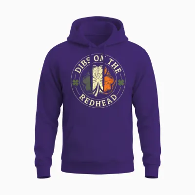 Dibs on the Redhead Shirt - Redhead Shirts for Men Unisex Hoodie - Purple