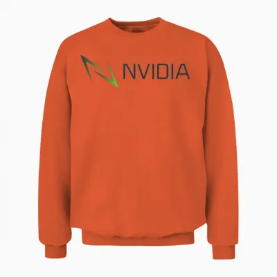 Abstract Lightning Graphic Unisex Sweatshirt - Orange
