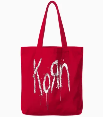 Korn Classic Logo Tote Bags - Red