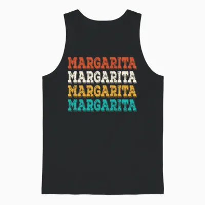 Margarita Funny Unisex Tank Top - Black