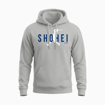 Shohei Ohtani - Silhouette Swing - Los Angeles Baseball Unisex Hoodie - Ash