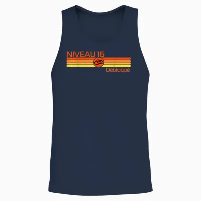 Cadeau 16 Ans De Mariage – Noces De Saphir Unisex Tank Top - Navy