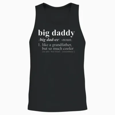 Big Daddy Like a Grandfather but Cooler Unisex Tank Top - Black