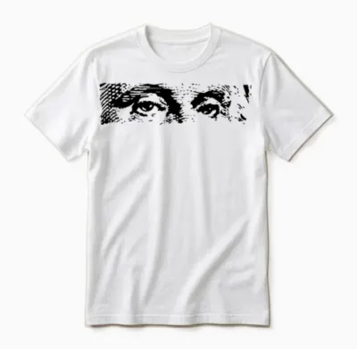 George Washington Dollar Money Unisex T-Shirt - White