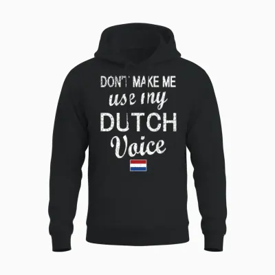 Proud Dutch Roots Netherlands Flag Dutch Heritage Unisex Hoodie - Black