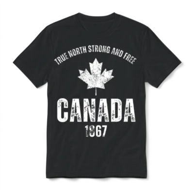 True North Strong and Free Unisex T-Shirt - Black