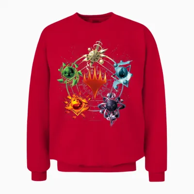 Magic: the Gathering Mana Symbols Epic Unisex Sweatshirt - Red