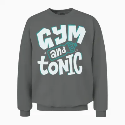 Crossfit Tonic Funny Unisex Sweatshirt - Graphite Heather