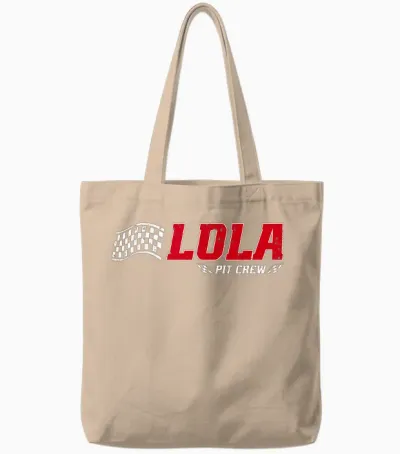 Lola Pit Crew Race Car Anniversaire Famille Assorti Tote Bags - Natural