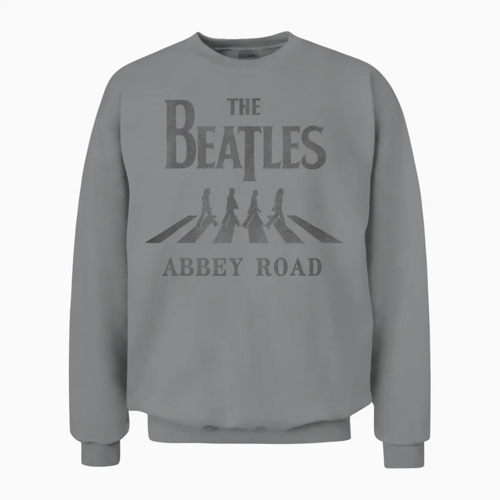 The Beatles - Abbey Road Silhouette Unisex Sweatshirt in Sport Grey