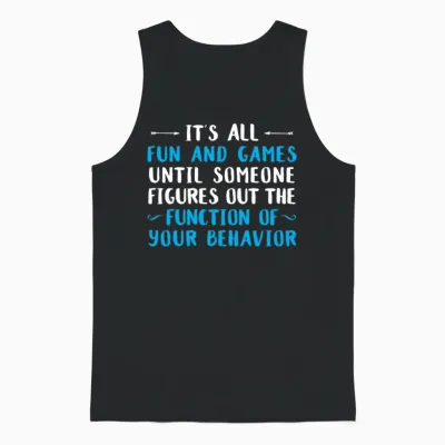 Funny Behavioral Psychologist Unisex Tank Top - Black