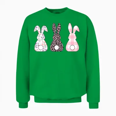 Frohe Ostern Cute Easter Bunny Rabbit Easter Bunny Unisex Sweatshirt - Irish Green
