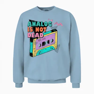 Retro Fashion Unisex Sweatshirt - Light Blue