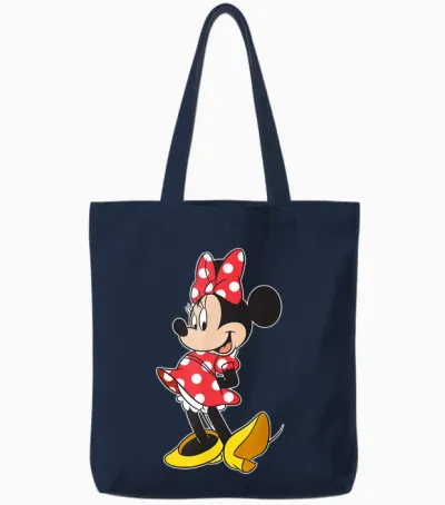 Disney Minnie Mouse Classic Pose T-Shirt Small Tote Bags - Navy