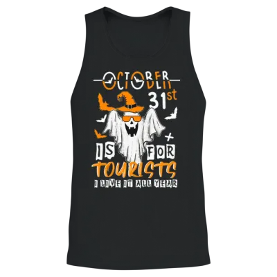 Halloween Funny Boo Unisex Tank Top - Black