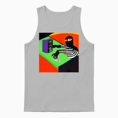 How to Take Money from a Cash Register Unisex Tank Top - Ash
