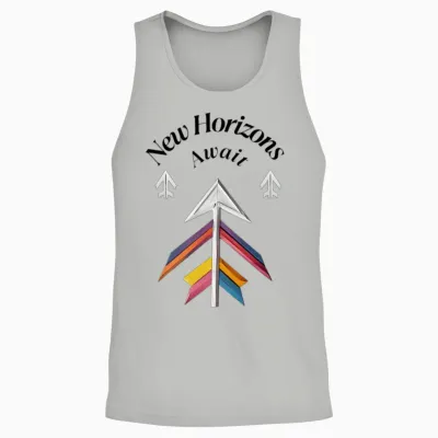 Colorful Directional Arrows Graphic Design Unisex Tank Top - Ash