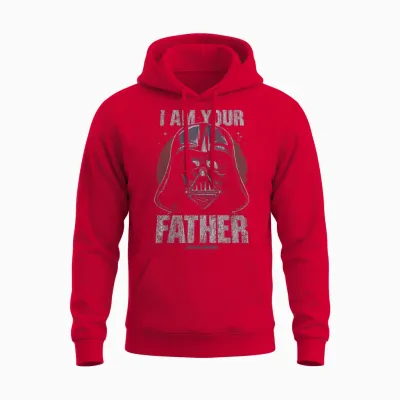 Star Wars Darth Vader I Am Your Father Dark Portrait Disney+ Unisex Hoodie - Red
