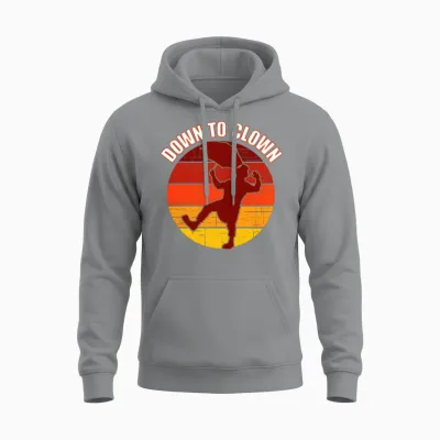 Down to Clown Unisex Hoodie - Sport Grey