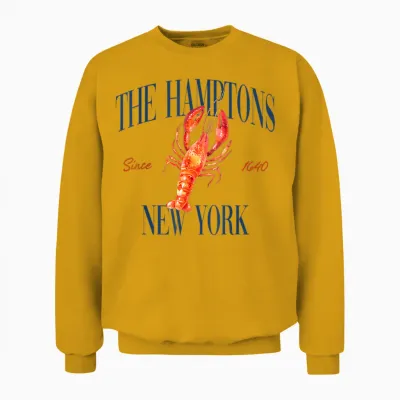 The Hamptons New York East. 1640 – Old Money, Aesthetic Unisex Sweatshirt - Gold