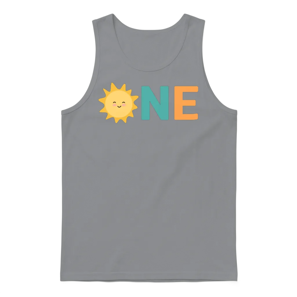 1st Birthday Unisex Tank Top - Sport Grey
