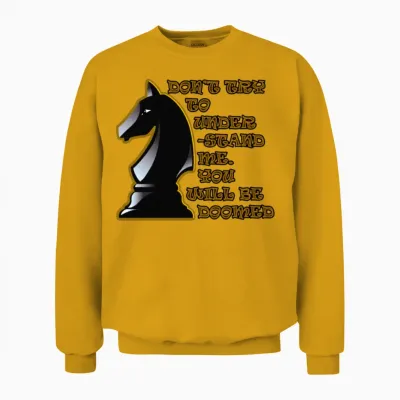 Alpha Chess Knight Unisex Sweatshirt - Gold