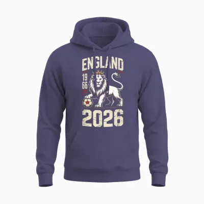 England Eng English Unisex Hoodie - Heather Sport Dark Navy