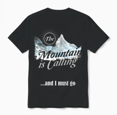 Hiking Mountain Is Calling Hike Vintage Unisex T-Shirt - Black