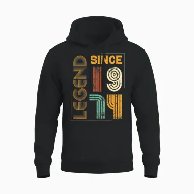 1974 Vintage 50th Birthday Unisex Hoodie - Black