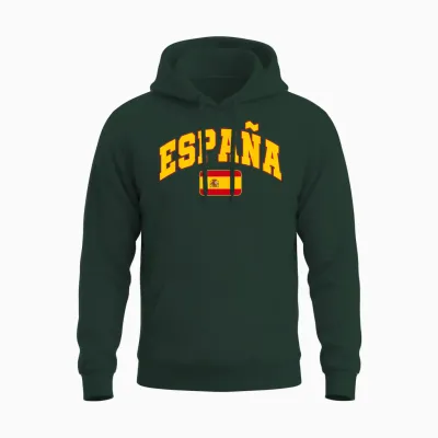Espana Flag Spain Pride Design Unisex Hoodie - Forest