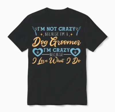 Dog Groomer Dog Grooming Unisex T-Shirt - Black