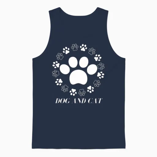 Men's Premium T-Shirt Unisex Tank Top in Navy