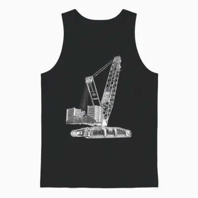 Crawler Crane 750t Unisex Tank Top - Black