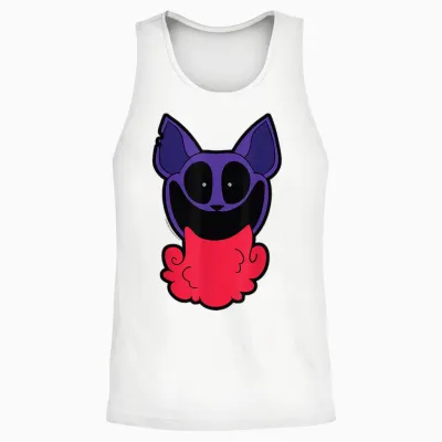 Poppy Playtime Catnap Weht Roten Rauch Unisex Tank Top - White