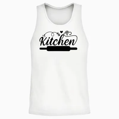 Kitchen Unisex Tank Top - White
