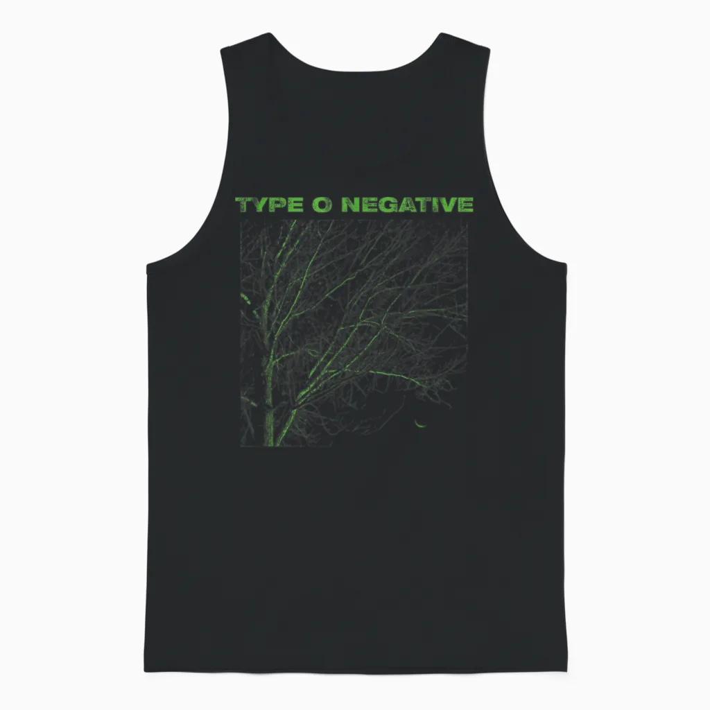 Type O Negative Tree Black T-Shirt, Black Unisex Tank Top in Black